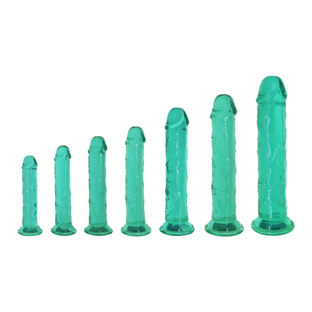TPE Dildo Crystal Transparent Dongs[LXD22T01(2,3,4,5,6,7)]