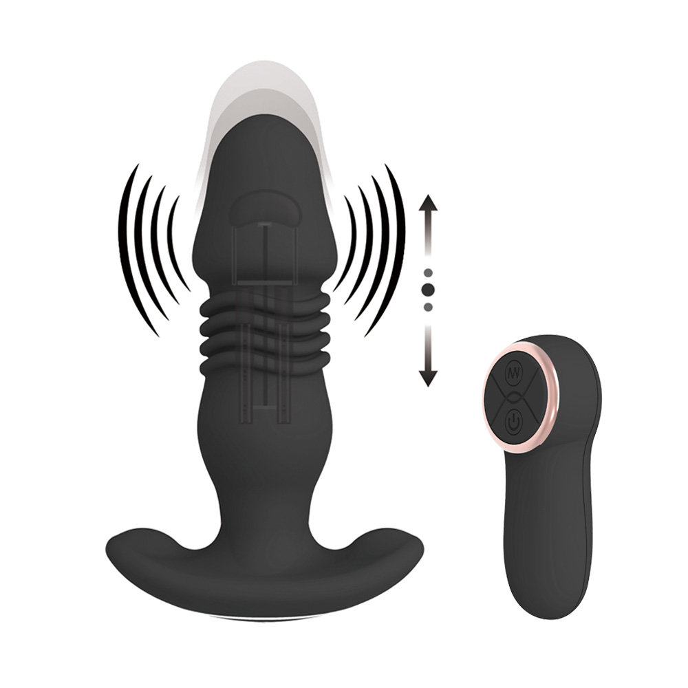 Silicone Remote Thrusting Vibaration Anal Plug[VAS12017]