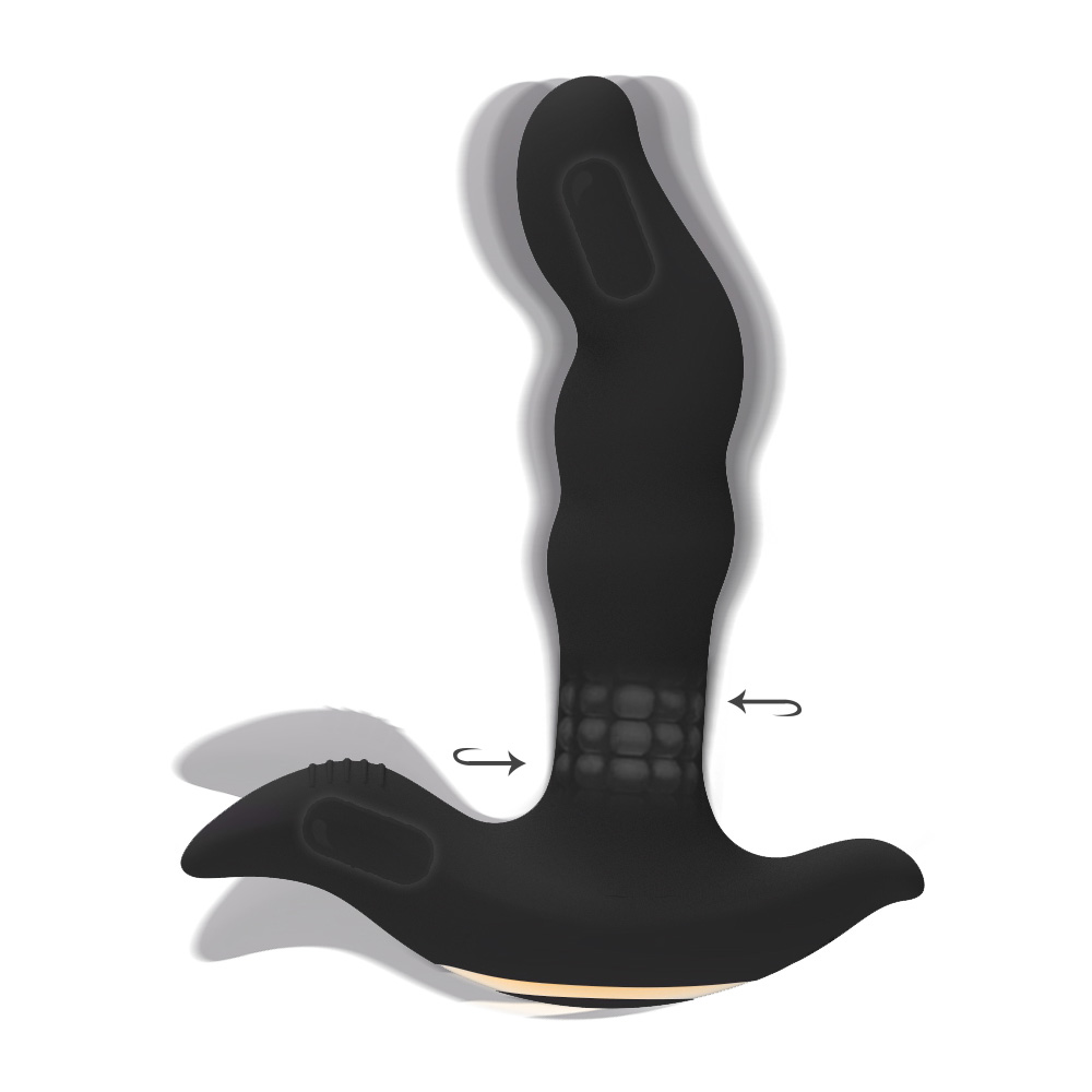 Silicone Remote Control Vibrating&Rimmer Prostate Massager[SWP18022]