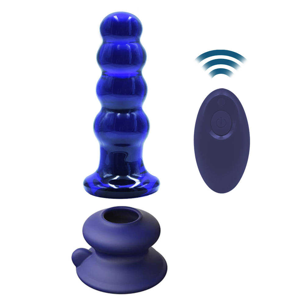 Remote Control Glass Vibrating Anal Plug[LXA22G03]