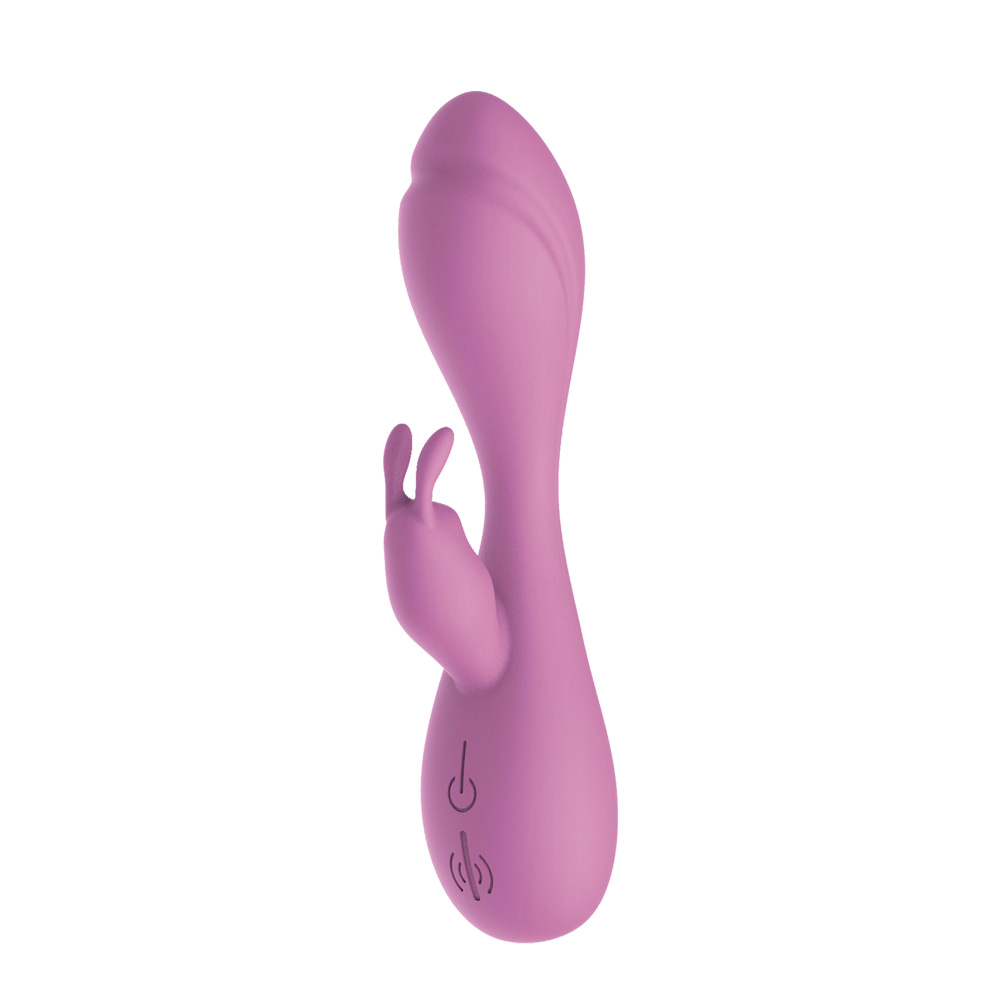Silicone Battery Vibrator Rabbit[PBV13623]