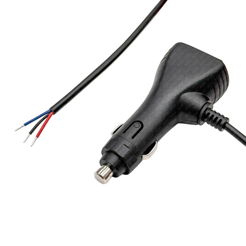12V 24V Vehicle Car Cigarette Lighter Boat-shaped Switch Power Cable