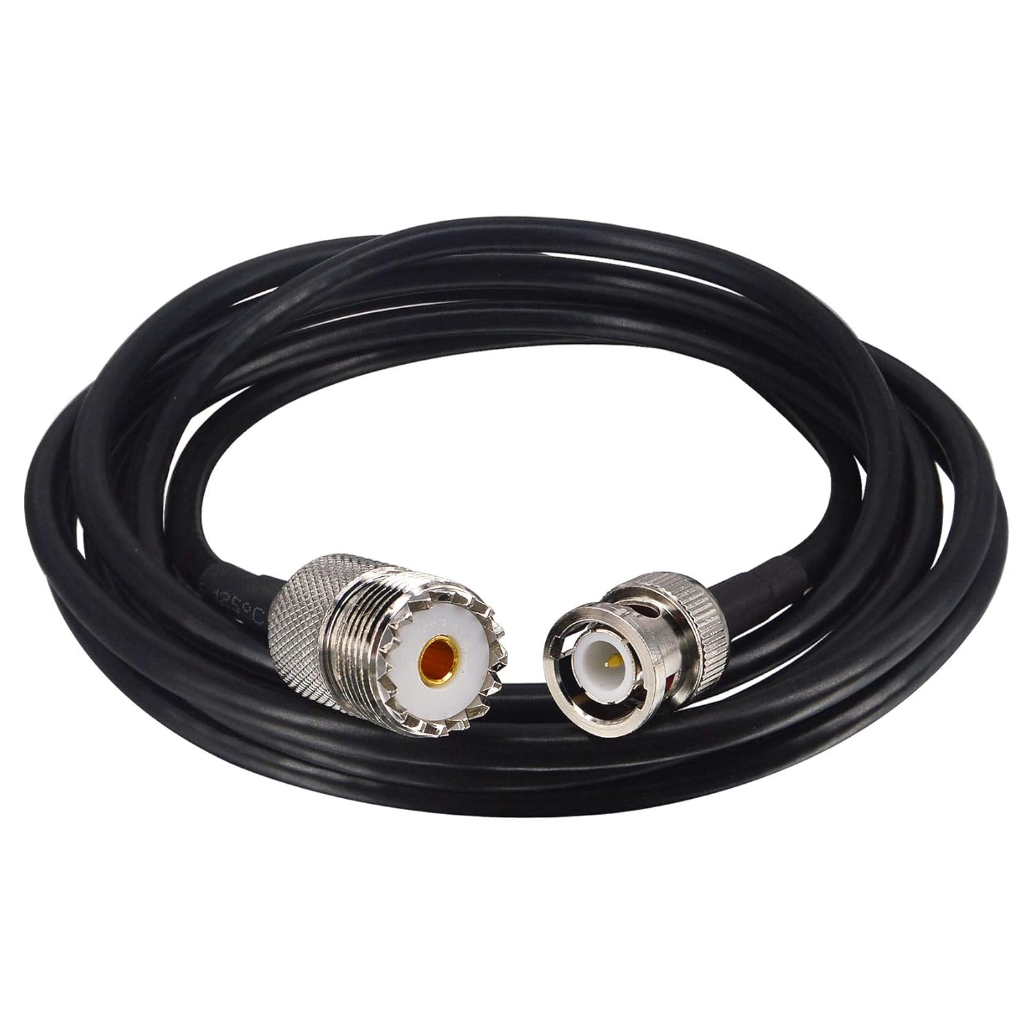 BNC Male to SO239 Cable RG58 6.56Ft UHF Female to BNC Male Coax Cable PL-259 SO-239 to BNC Jumper Pigtail Extension Cable for Antenna Scanner CB Antenna Ham Radio Walkie Talkie