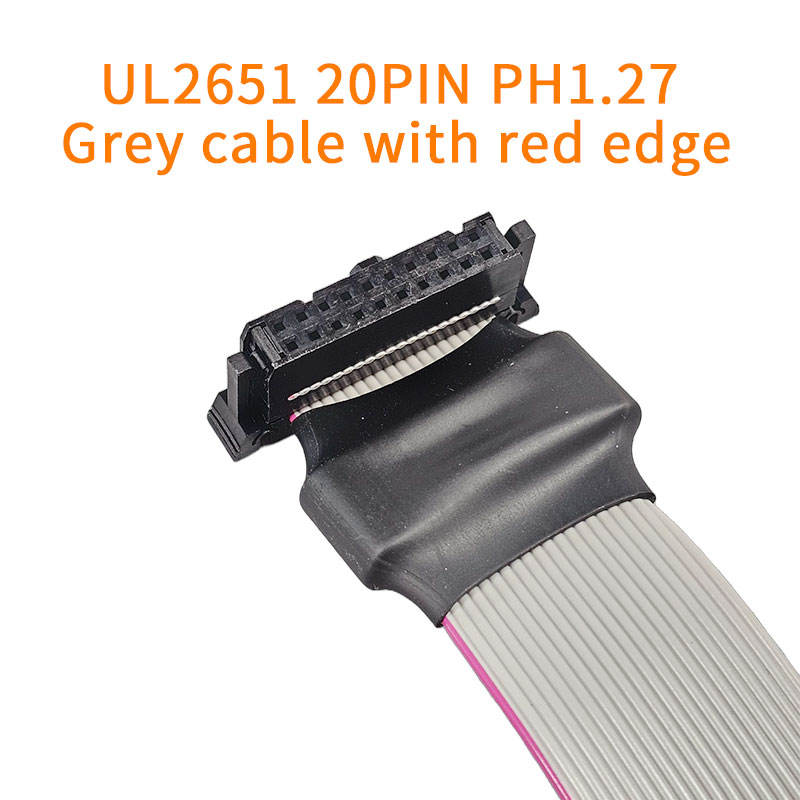 Custom IDC Pitch Insulation Connector Flat Ribbon Computer Wire Harness