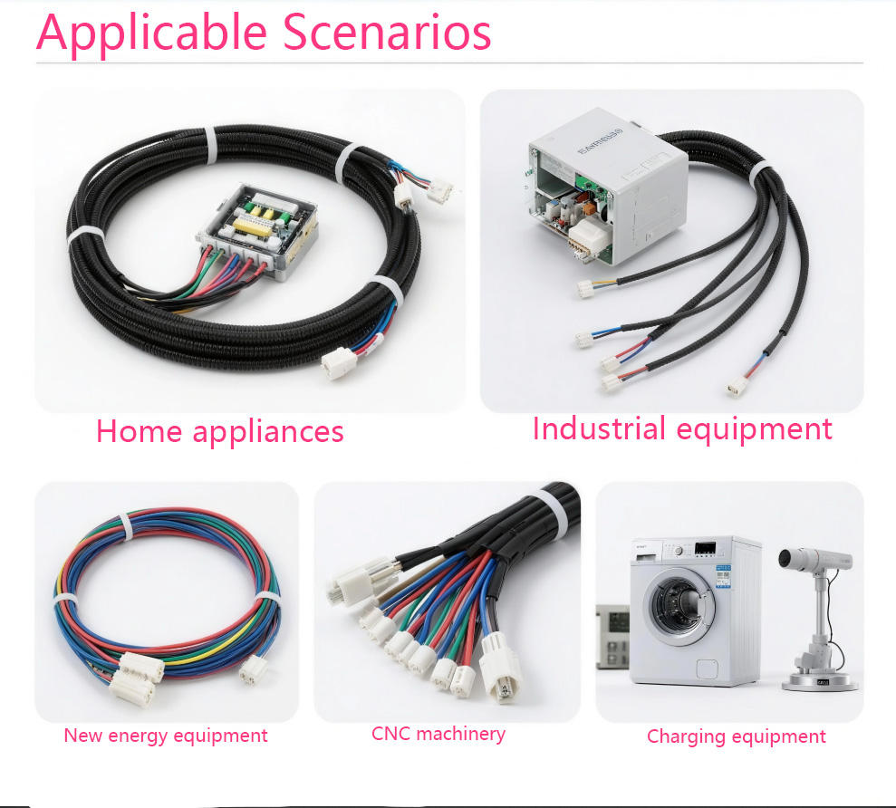 Custom JST ZH PH EH XH Electronic Connectors 2/3/4/5/6 Pin Wire Harnesses with 1.0 1.25 1.5 2.0 2.54mm Pitch
