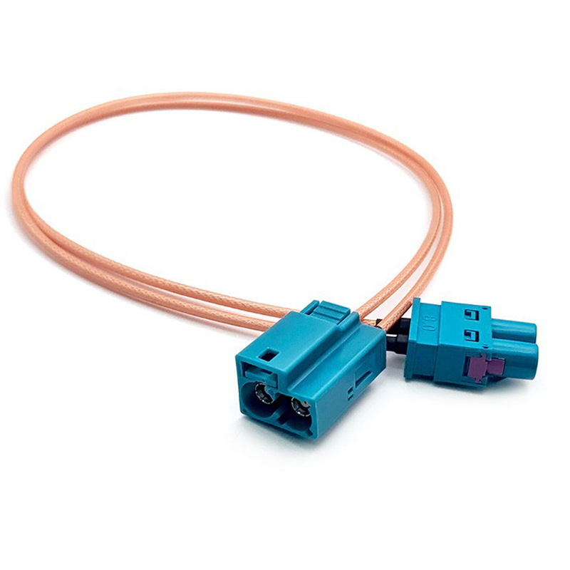 Dual FAKRA Z Female to FAKRA Z Connector GPS Antenna Communication Cable