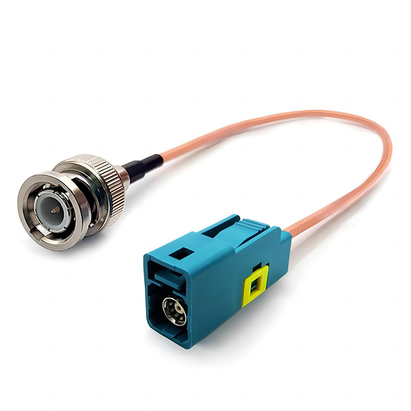 FAKRA Z Type Female to BNC Male RF Coaxial Cable for Automotive Rearview Camera