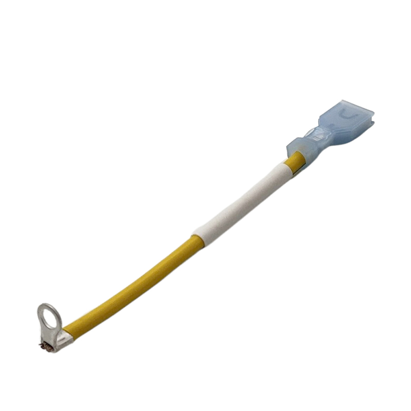 GND Cable, 75mm, 14AWG Green/Yellow