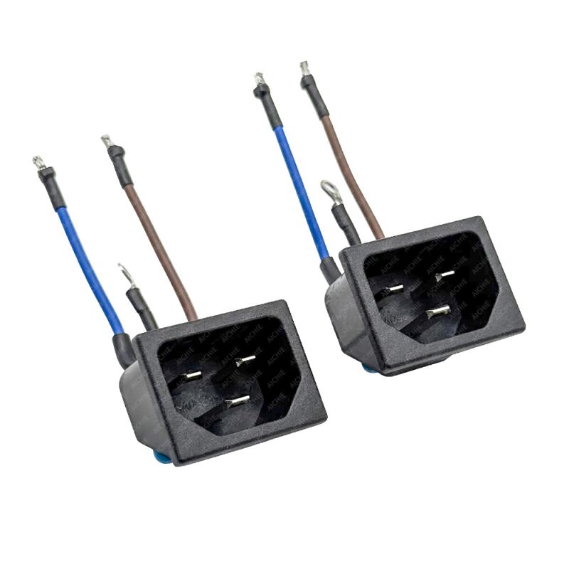 IEC AC C20 Male Electrical Socket Inlet Power Cable