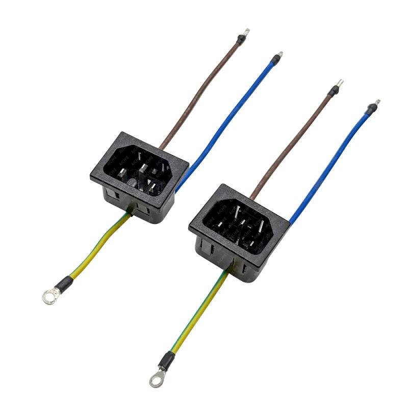 IEC AC C20 Male Electrical Socket Inlet Power Cable