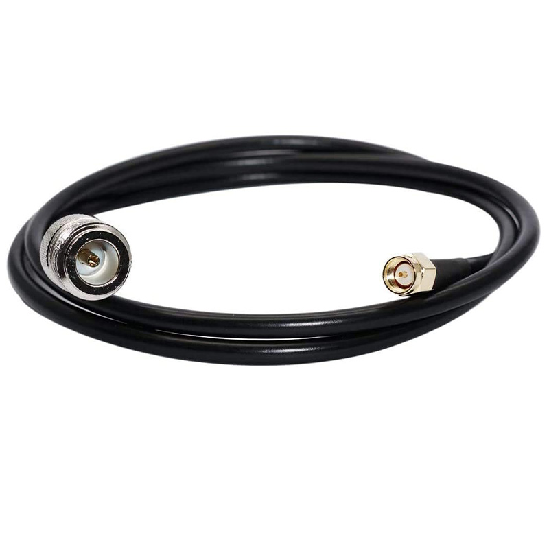 Low Loss RG58 N Type Female to SMA Male RF Coaxial Cable for Antenna Router Booster