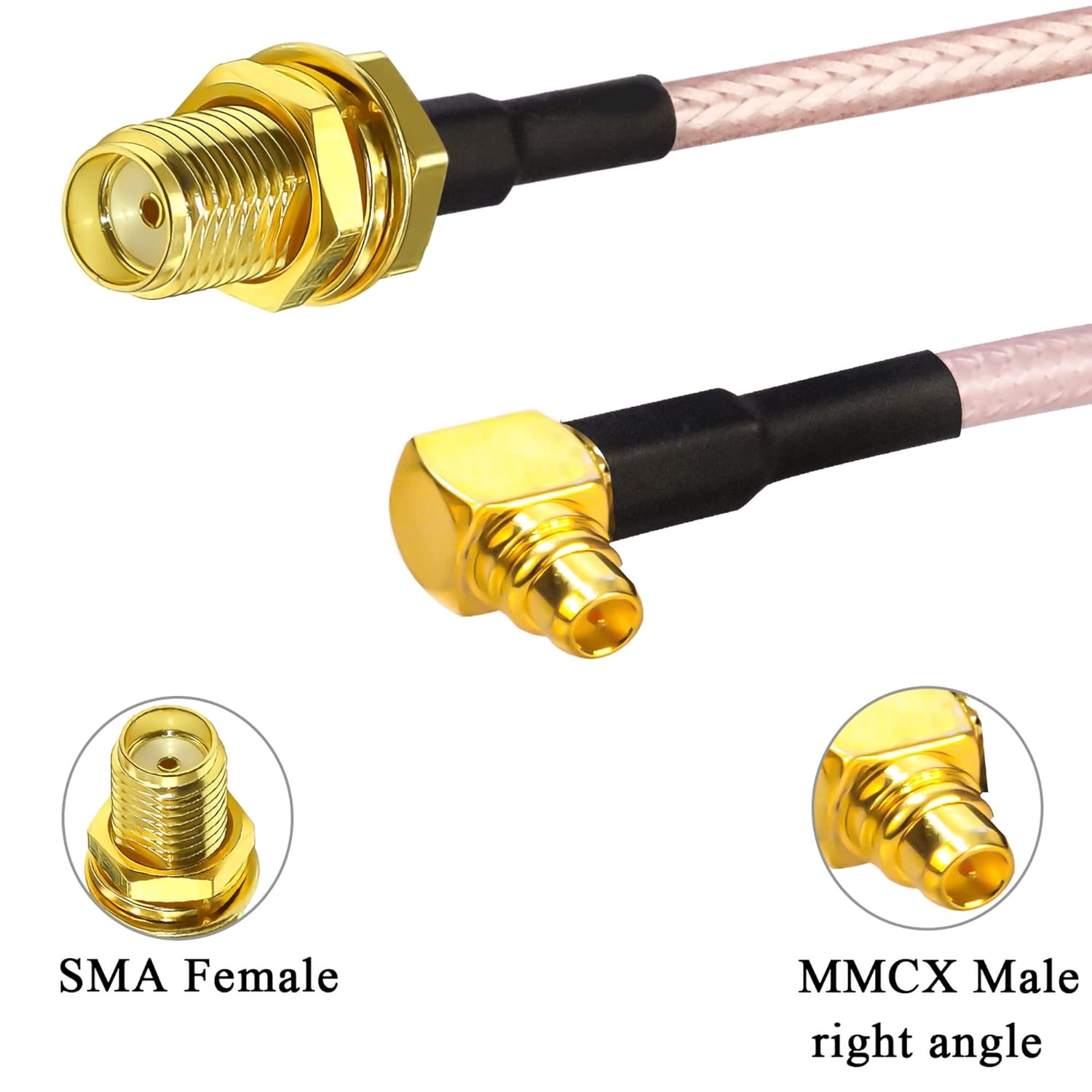 MMCX to SMA RG316 Cable MMCX SMA RF Coaxial Assembly