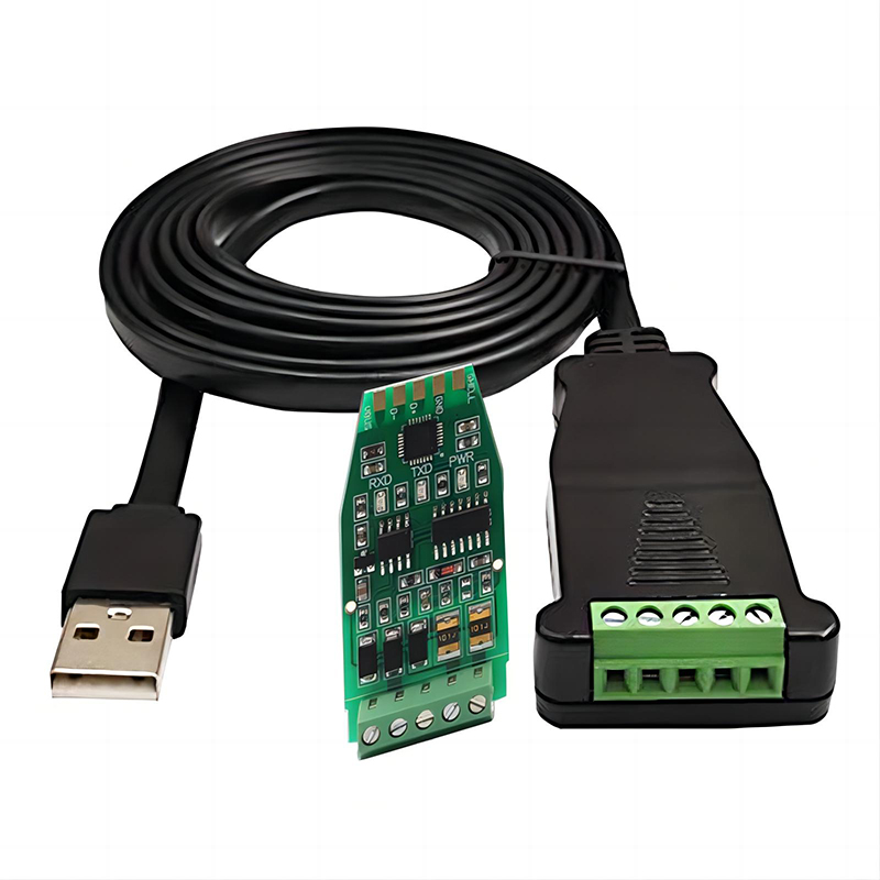 OEM USB to RS232 RS485 RS422 Serial Converter Cable with FTDI FT232 Chip, Terminal Block Output, Industrial-Grade