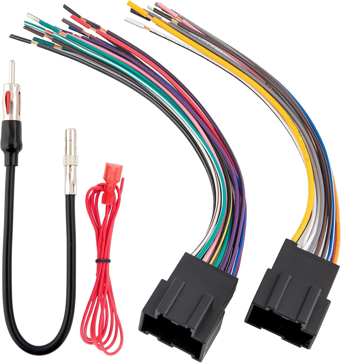 ANNXIN Radio Wiring Harness wAntenna Adapter Compatible with 2006-2013 GM GMC Sierra Chevy Impala Buick Cadillac Install Aftermarket Stereo CD Player Receiver Wire Cable Adapter