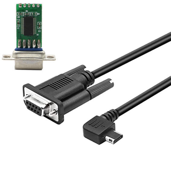 USB to Serial Adapter 6.5FT 2M Mini-12Pin USB to DB9 Male Female Cable for Various Computer Serial Devices USB Mini Port