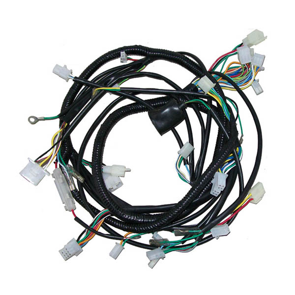 Universal Motorcycle Wiring Harness with Multi-Connector System