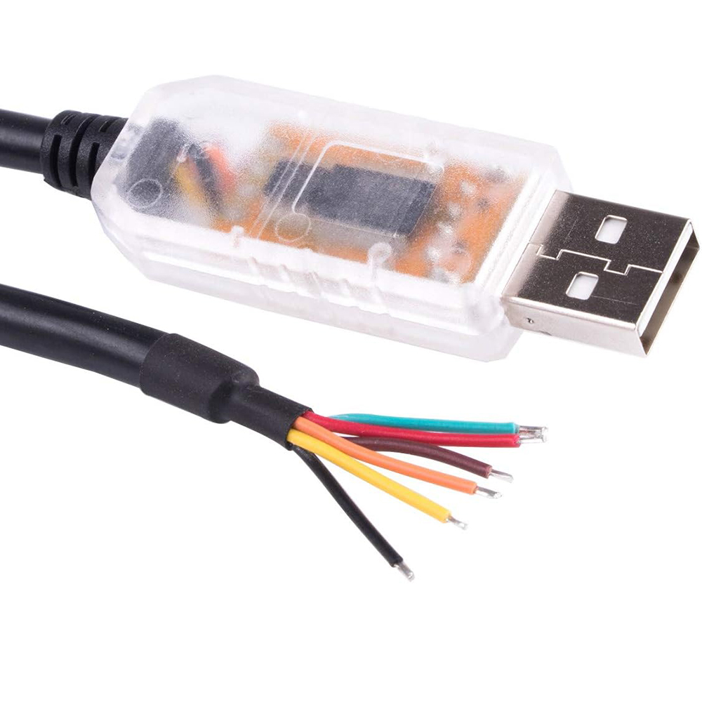 FTDI USB to RS485 Converter Cable with Bare Wire End, FT232RL Chip USB to Serial Cable for Industrial Communication