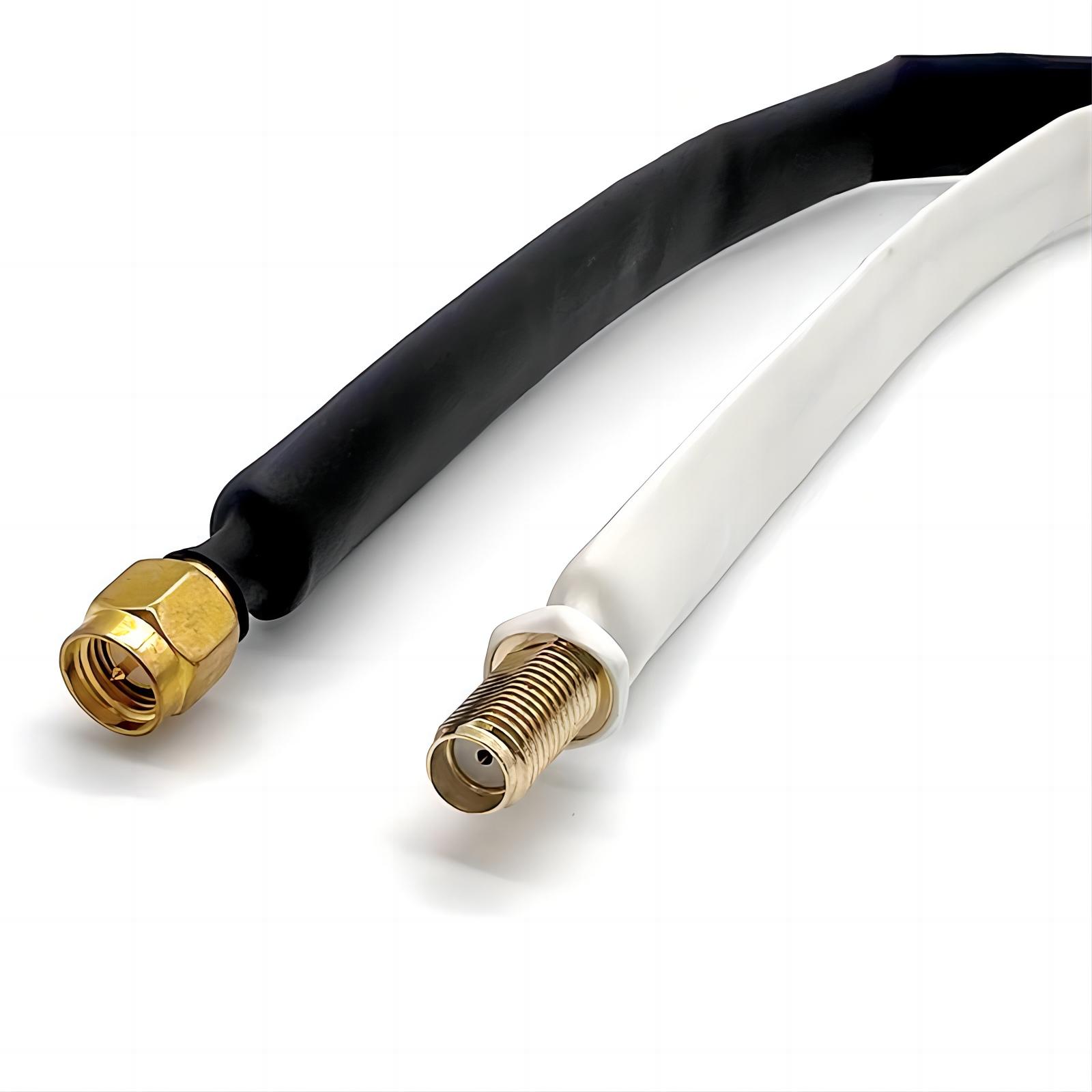 Window Jumper Cable SMA Male to SMA Female Fiberglass Antenna Through-Wall Adapter