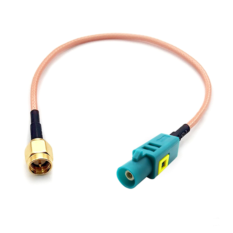 Z Type FAKRA Male to SMA Male Adapter Cable for Automotive GPS Antenna