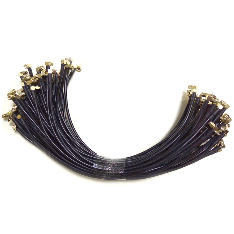 Right Angle RP-SMA Male to Male RG58 Coaxial Cable 45cm – Pack of RF Extension Cables