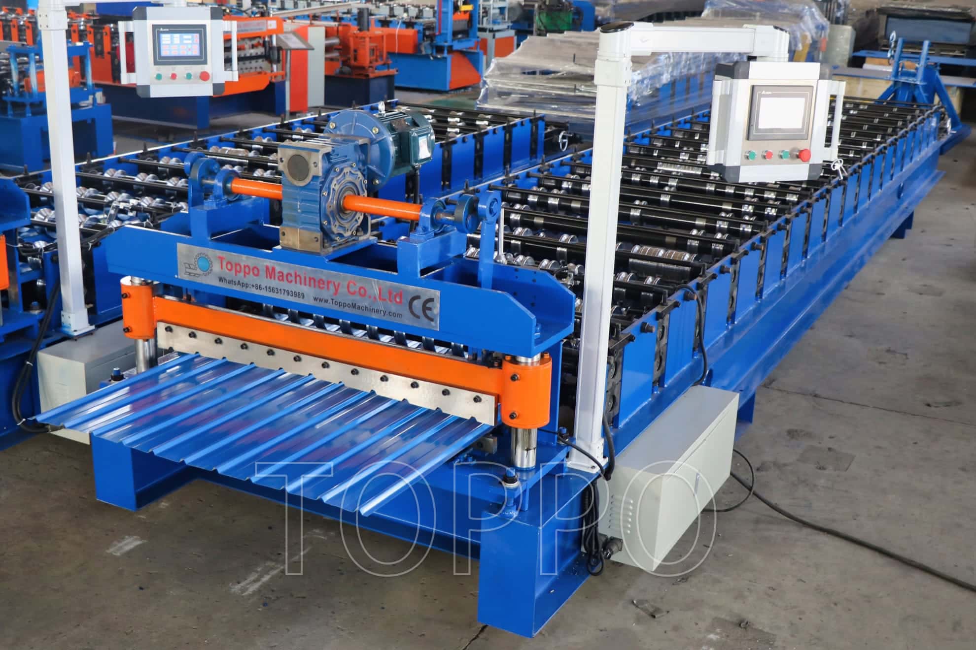 Precision Trapezoidal Sheet Roll Forming Machine for Roofing Applications
