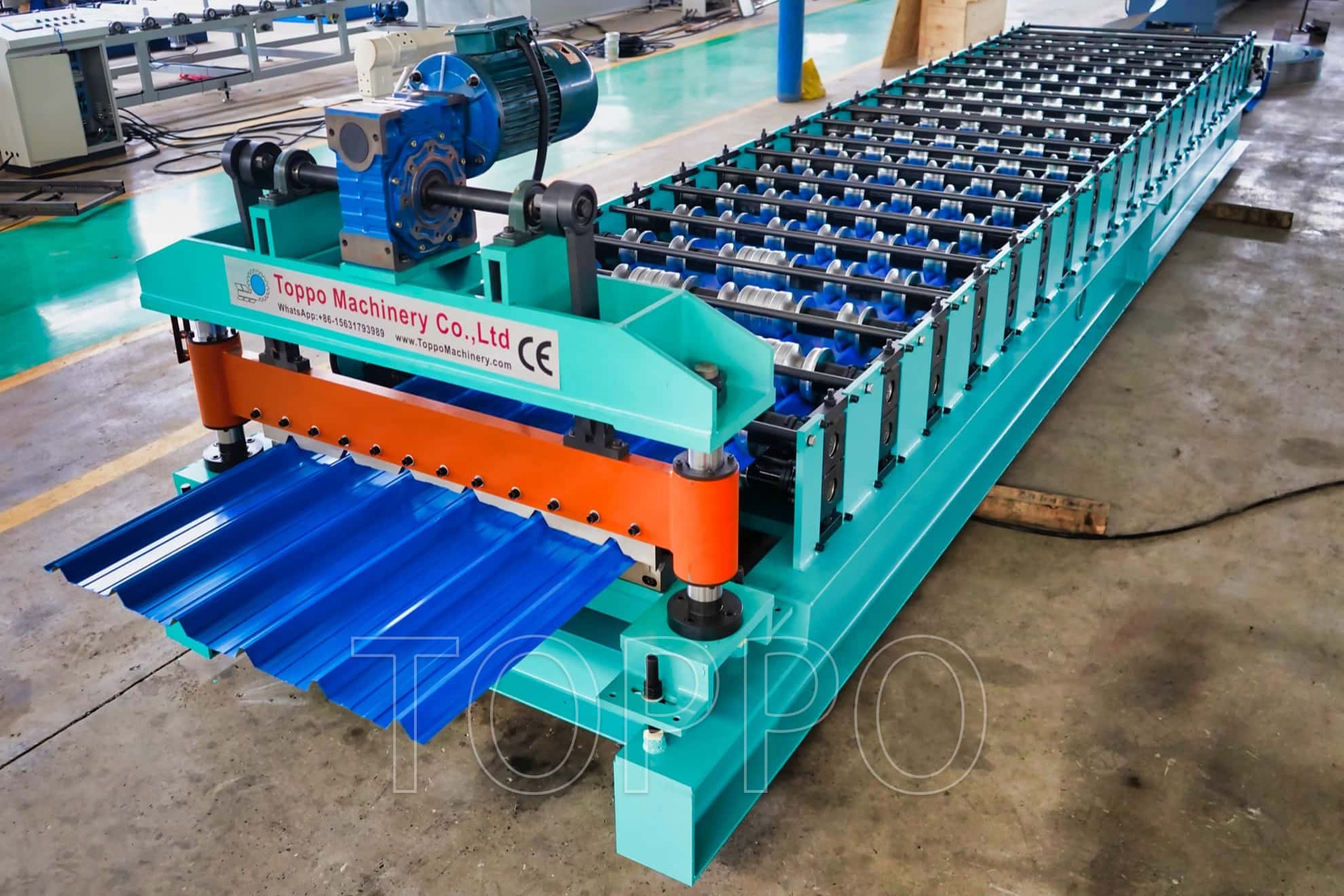Automatic Trapezoidal Roof Roll Forming Machine for Metal Roofing Sheet