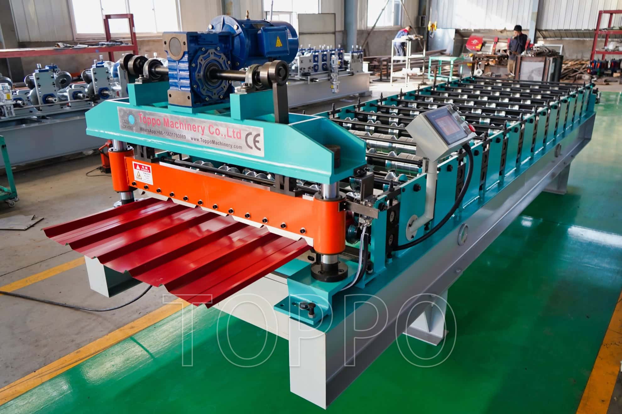 Trapezoidal Roof Panel Roll Forming Machine