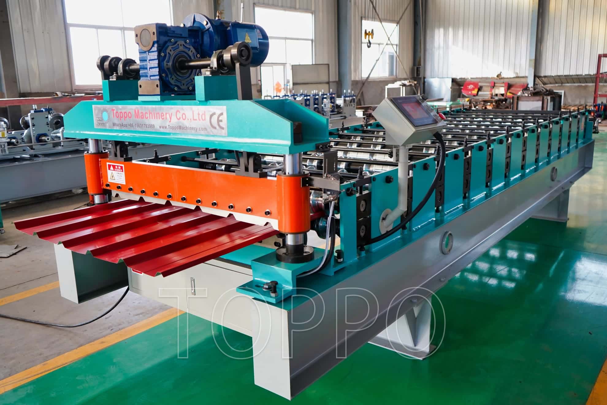 Trapezoidal Roof Panel Roll Forming Machine