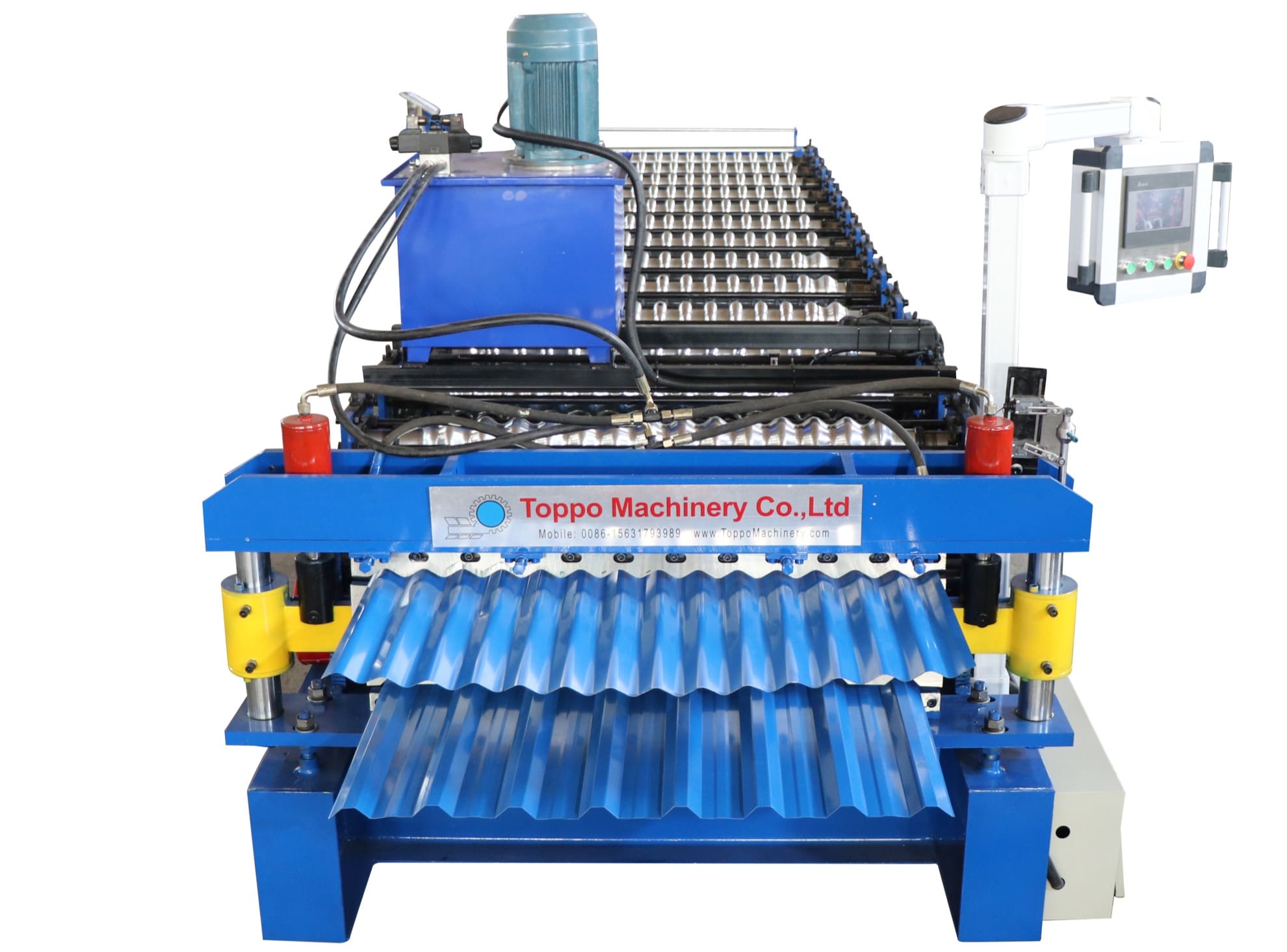 8P Hydraulic Roof Panel Roll Forming Machine