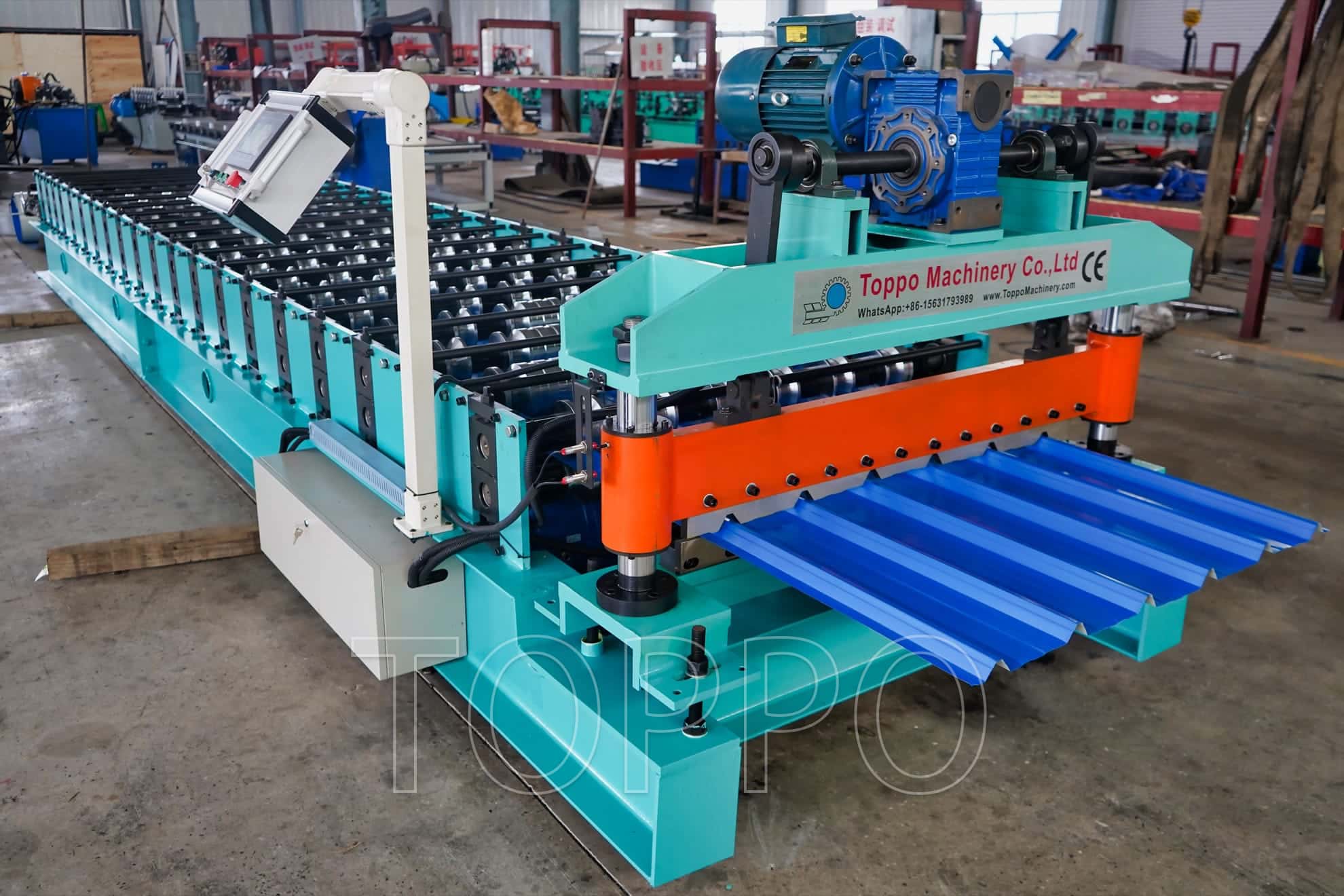 Automatic Trapezoidal Roof Roll Forming Machine for Metal Roofing Sheet