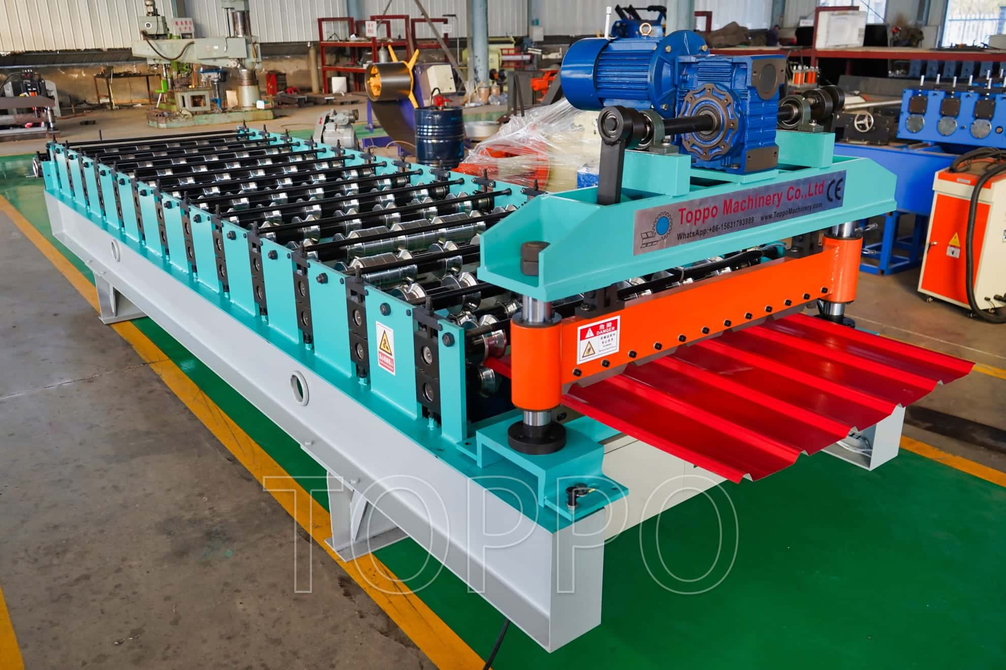Trapezoidal Roof Panel Roll Forming Machine