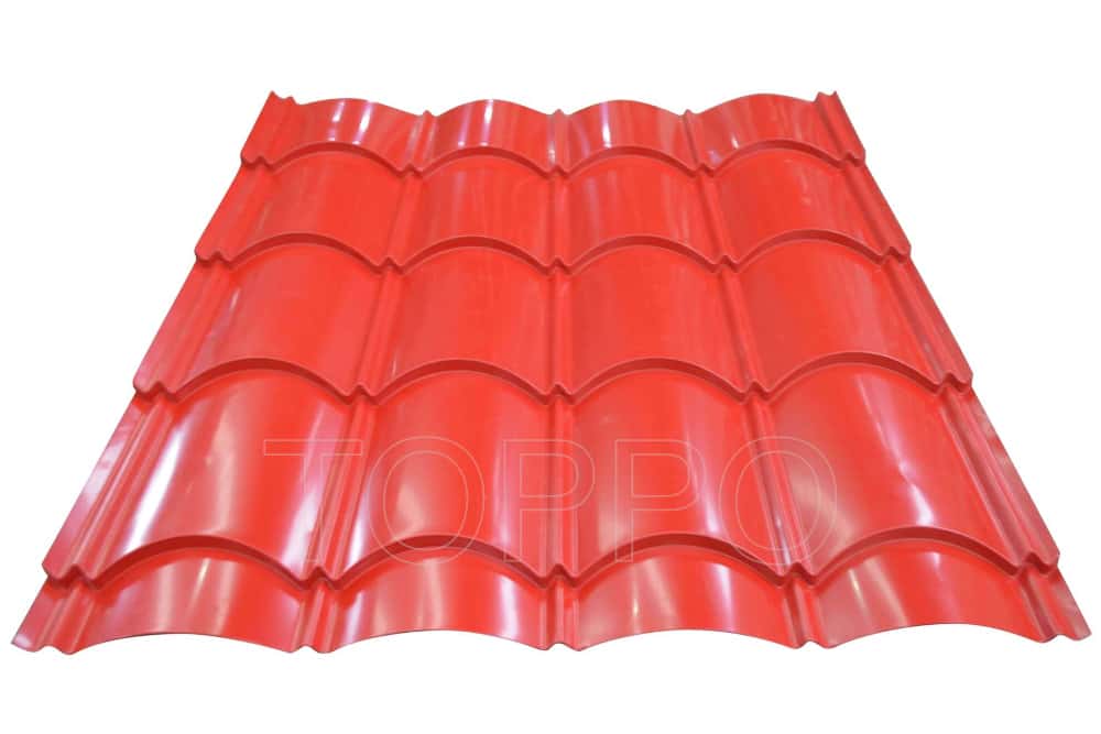 Color Steel Bamboo Glazed Tile Roll Forming Machine with Automatic PLC Control