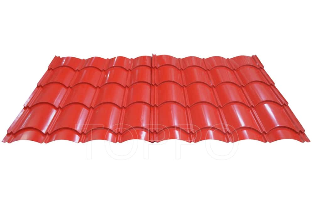 Color Steel Bamboo Glazed Tile Roll Forming Machine with Automatic PLC Control
