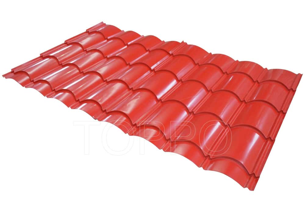 High Speed Glazed Tile Roll Forming Machine with Robust Cutter Design