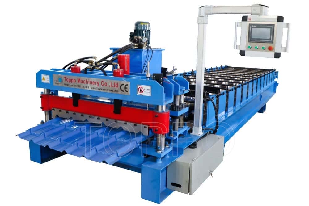 Full-Automatic Glazed Tile Roll Forming Machine with Delta PLC