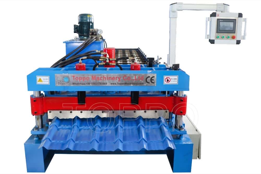 Full-Automatic Glazed Tile Roll Forming Machine with Delta PLC