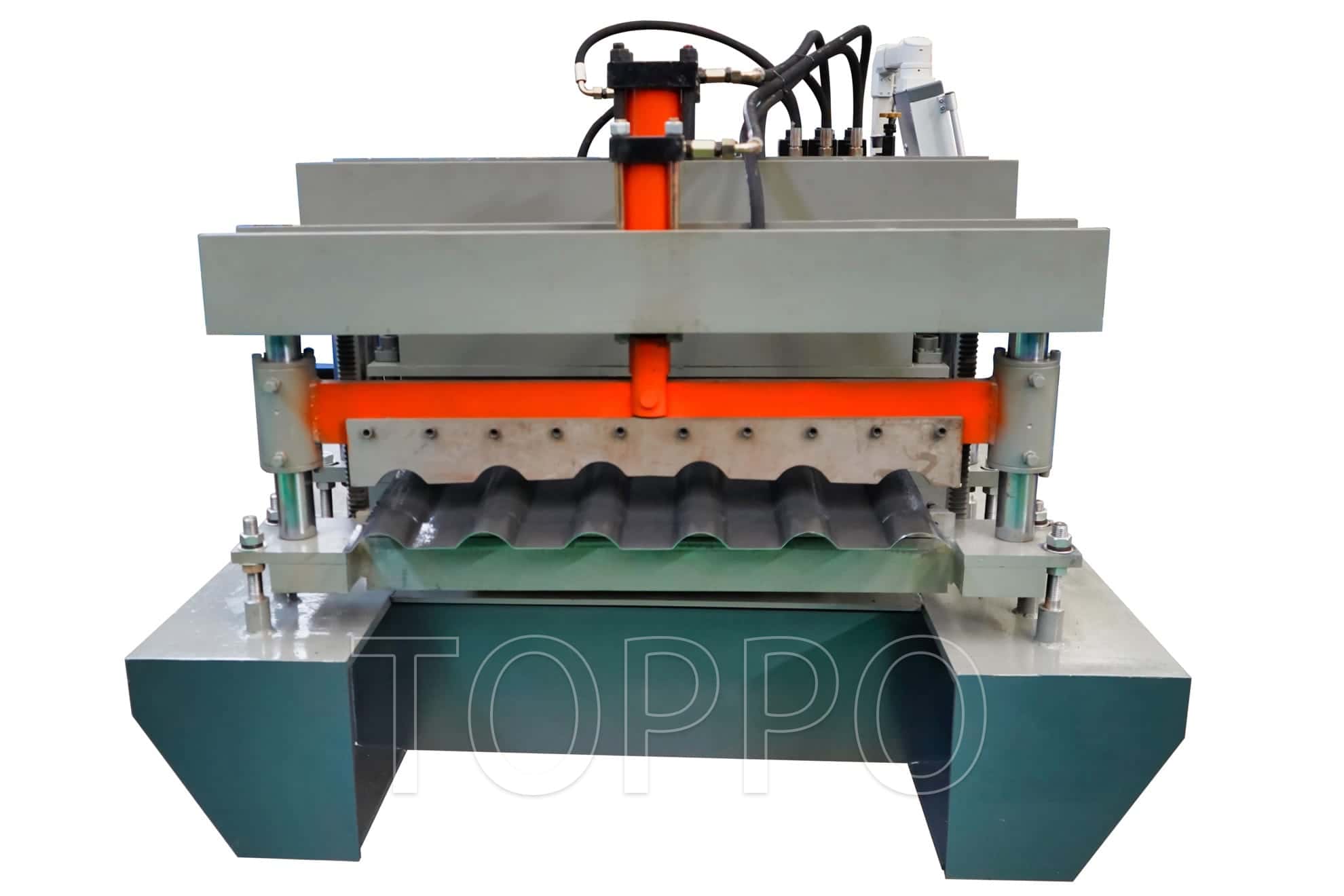 Automatic High-Speed PLC Control Bamboo Glazed Tile Cold Roll Forming Machine