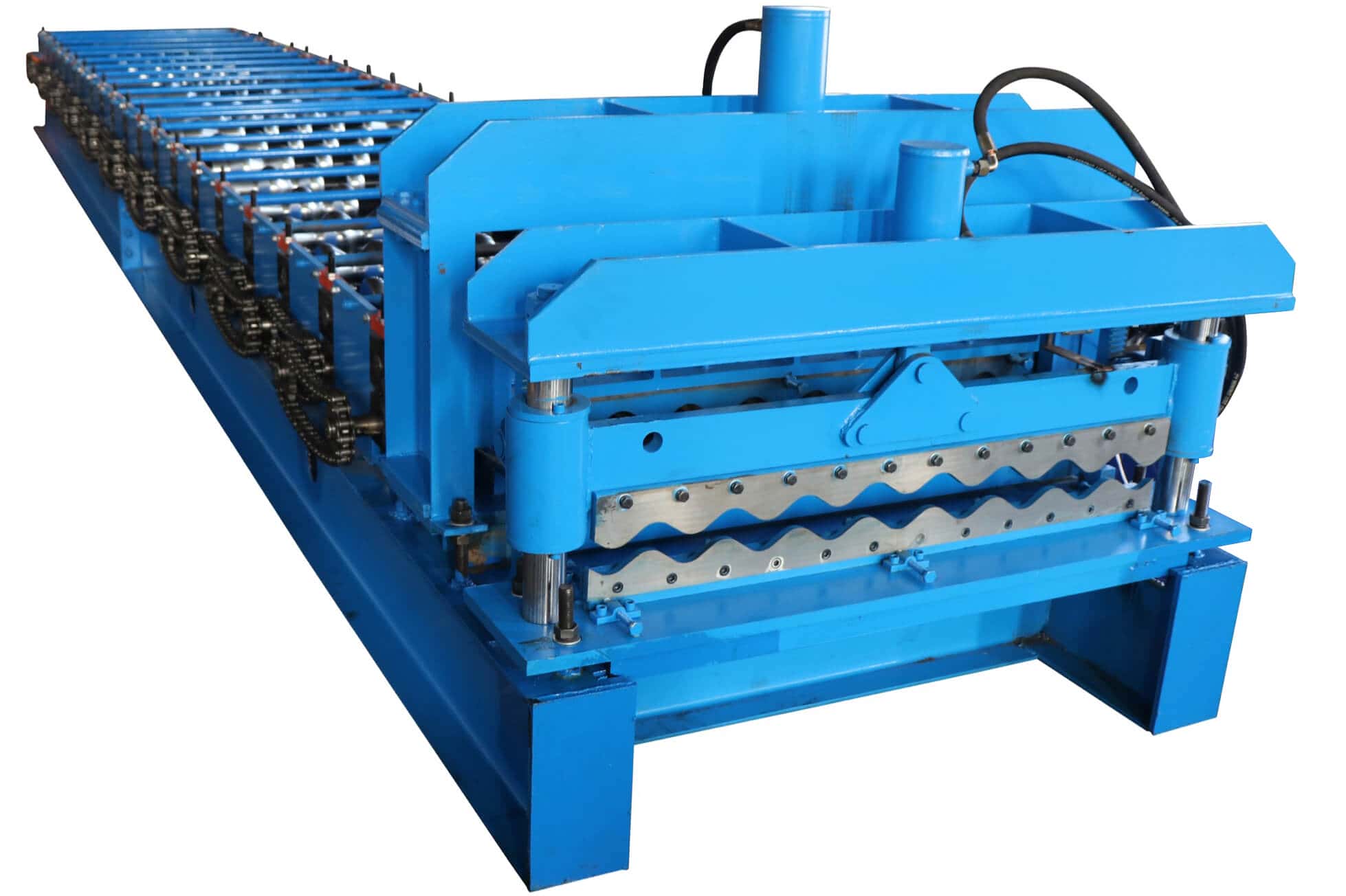 Compact Glazed Tile Roll Forming Machine with Hydraulic System
