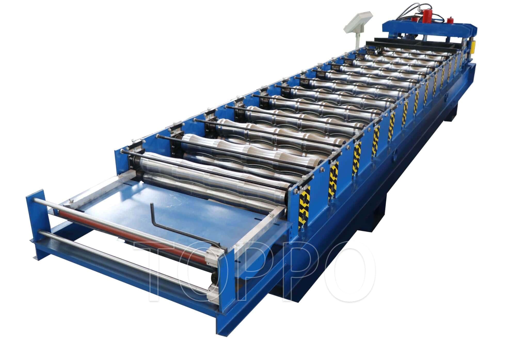 Compact Glazed Tile Roll Forming Machine for Metal Roofing