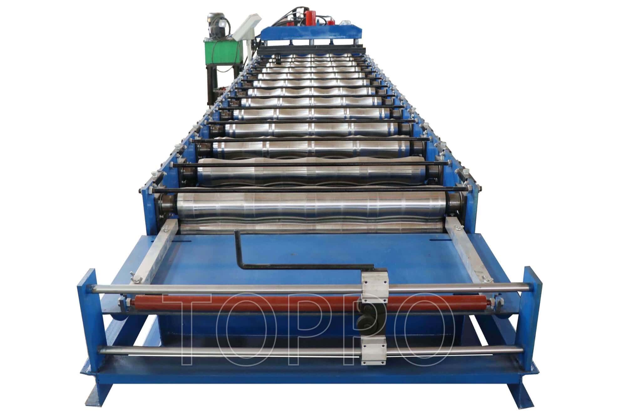 Compact Glazed Tile Roll Forming Machine for Metal Roofing
