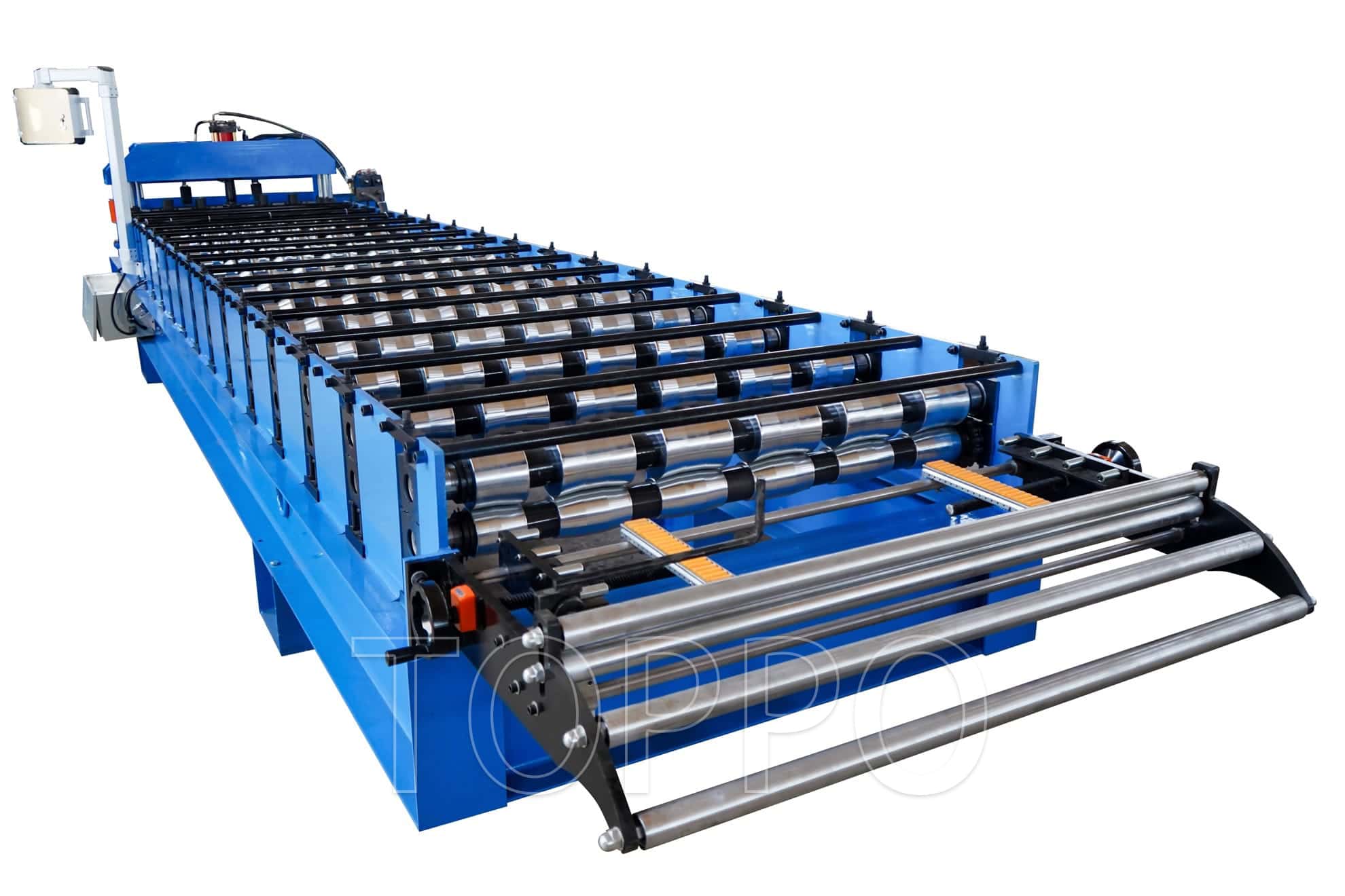 High-Speed Glazed Tile Roll Forming Machine with Touchscreen Control
