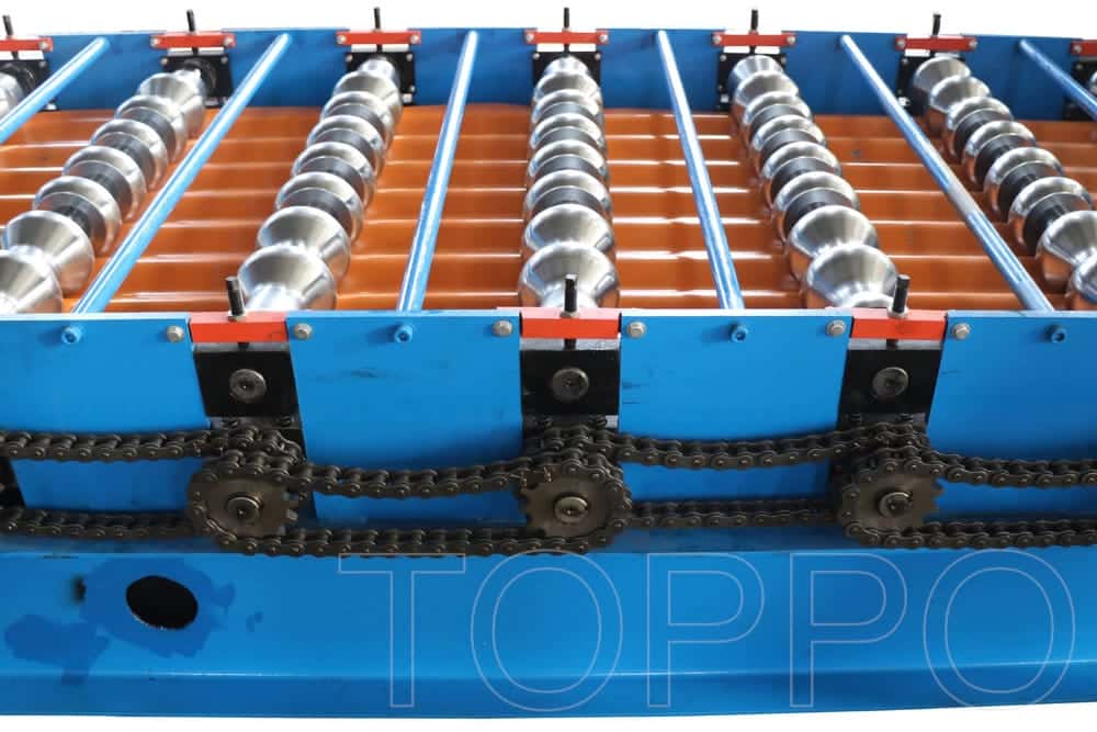 Compact Glazed Tile Roll Forming Machine with Integrated Control System