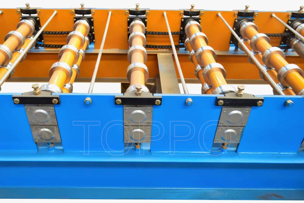 Color Steel Bamboo Glazed Tile Roll Forming Machine with Automatic PLC Control