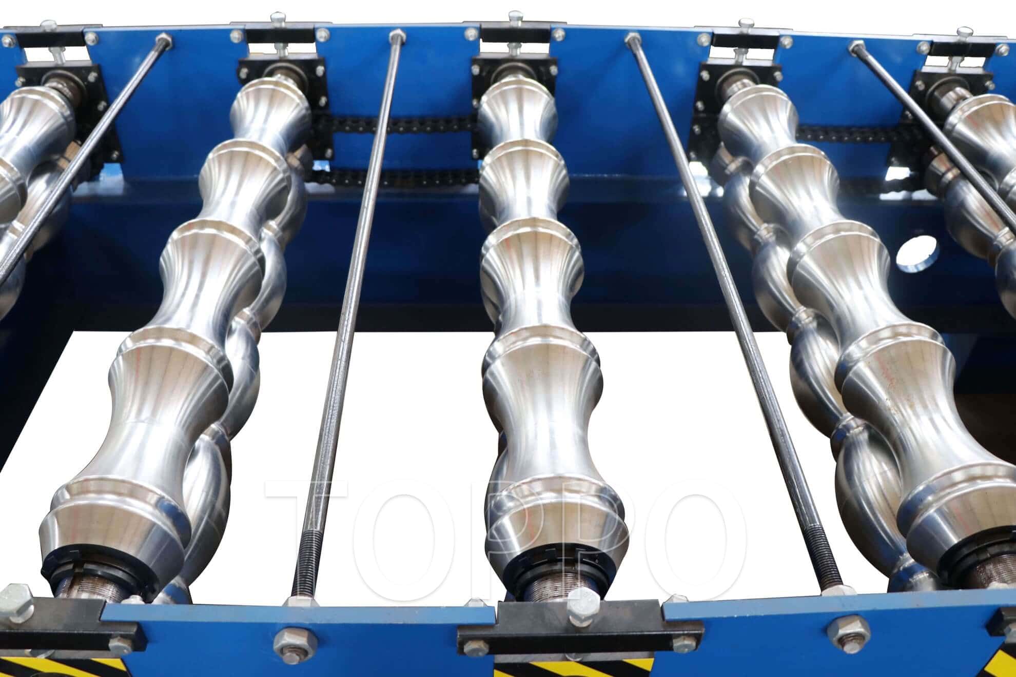Compact Automatic Bamboo Glazed Tile Roll Forming Machine with PLC Control