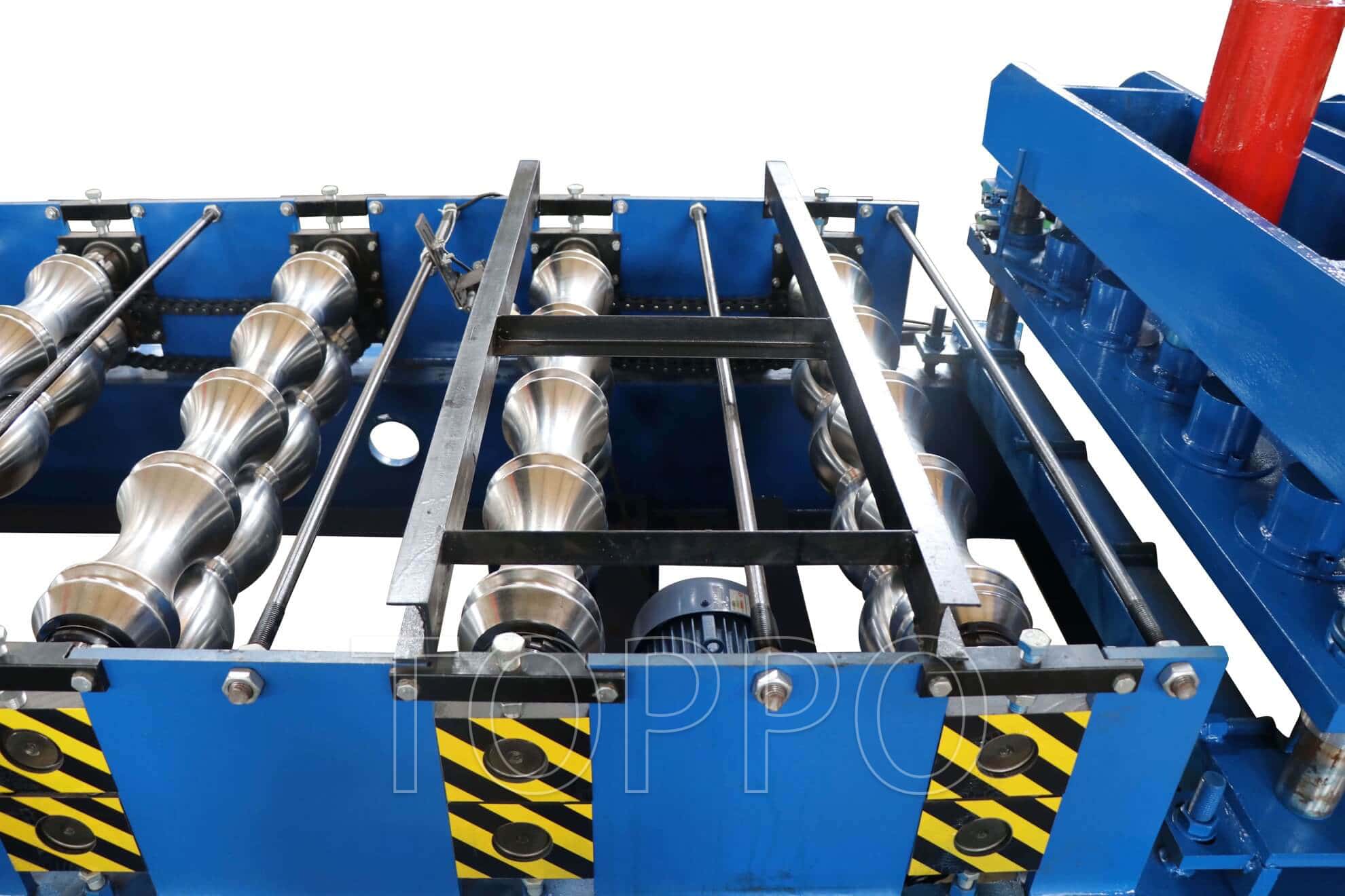 Compact Automatic Bamboo Glazed Tile Roll Forming Machine with PLC Control