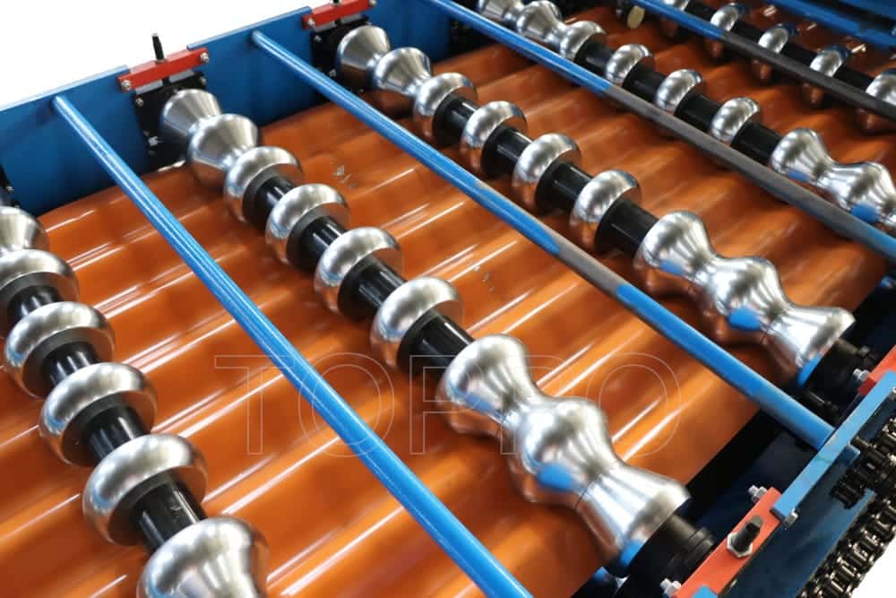 Compact Glazed Tile Roll Forming Machine with Integrated Control System