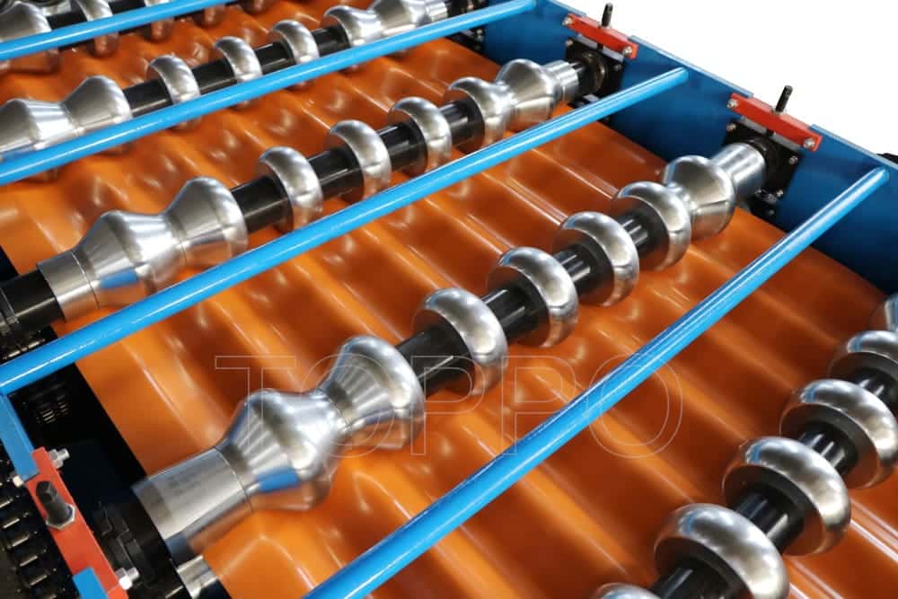 Compact Glazed Tile Roll Forming Machine with Integrated Control System