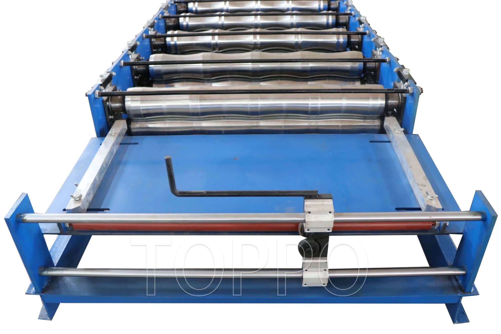 Compact Automatic Bamboo Glazed Tile Roll Forming Machine with PLC Control