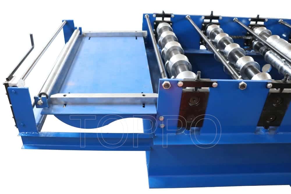 Red Tile Profile Glazed Roll Forming Machine with Hydraulic Cutting