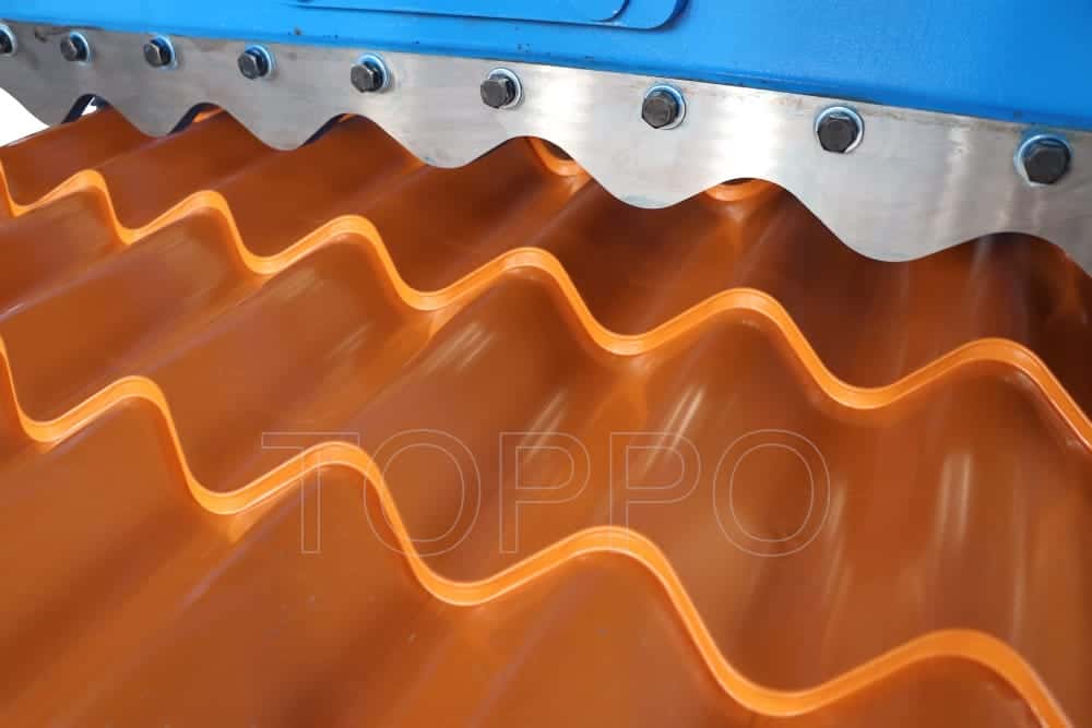 Compact Glazed Tile Roll Forming Machine with Integrated Control System